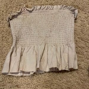 Victoria and Sophia nude/cream tube top